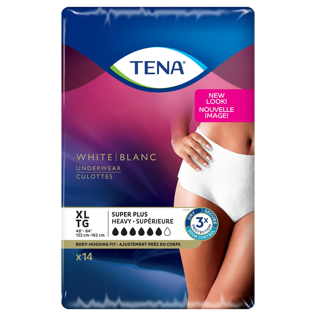 TENA Silhouette Normal Blanc Low Waist Pants Large (750ml