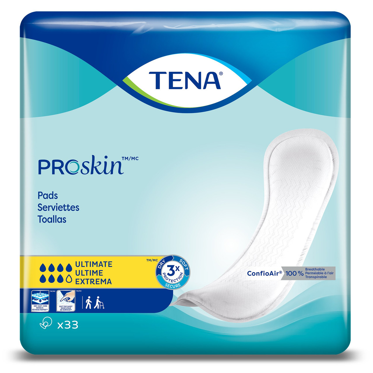 TENA Light Bladder Control Pads, Ultimate Absorbency - Unisex, One Size  Fits Most, 16 in L - Simply Medical