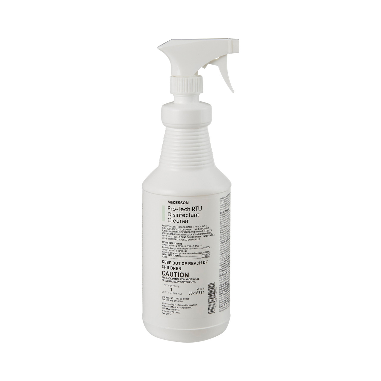 McKesson Pro-Tech Disinfectant Cleaner, Ready to Use - 32 oz