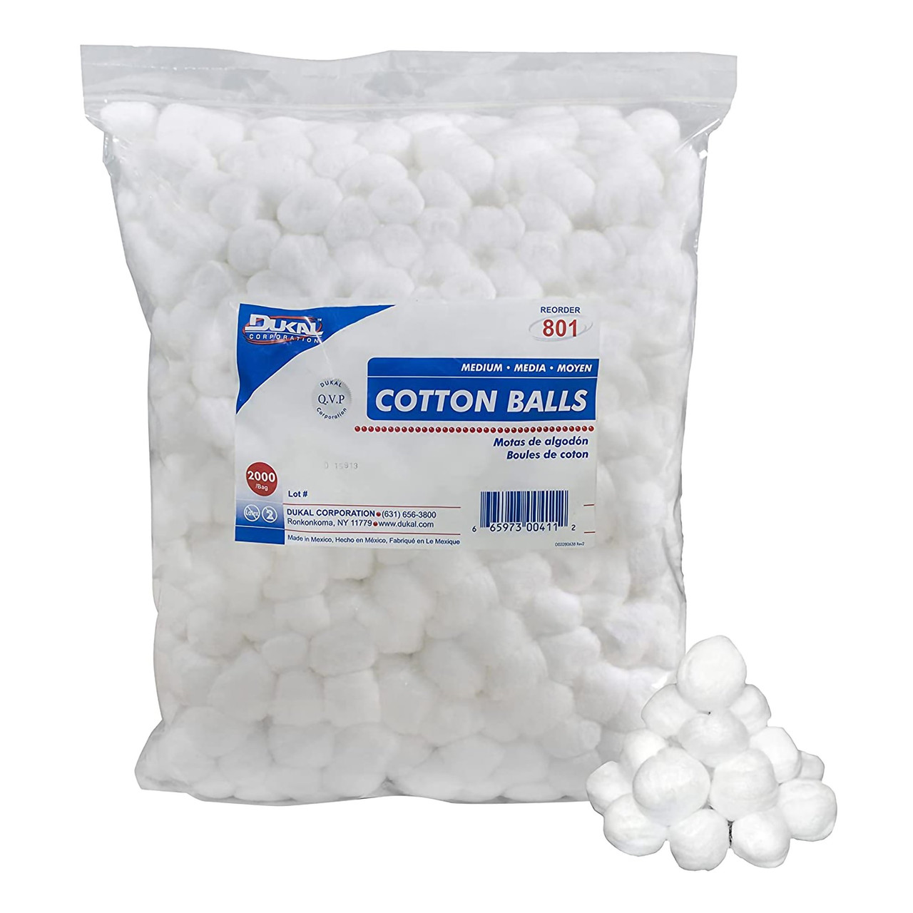 MEDLINE DYND73032 Sterile Cotton Balls Large (25/Box) - GB TECH USA