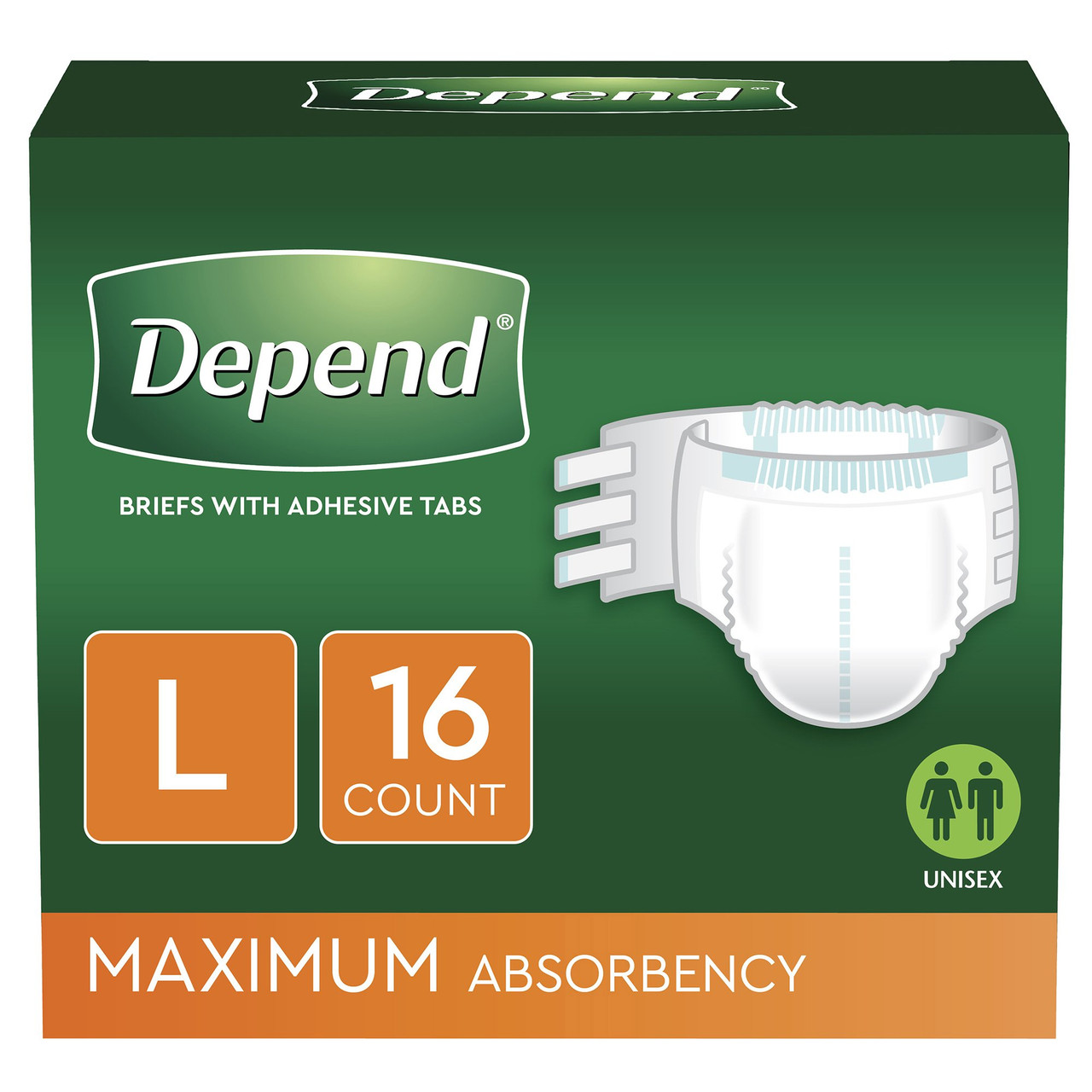 Depends Night Defense Adult Incontinence Underwear for Men, Disposable,  Overnight, Small/Medium, Grey, 16 Count - 16 ea