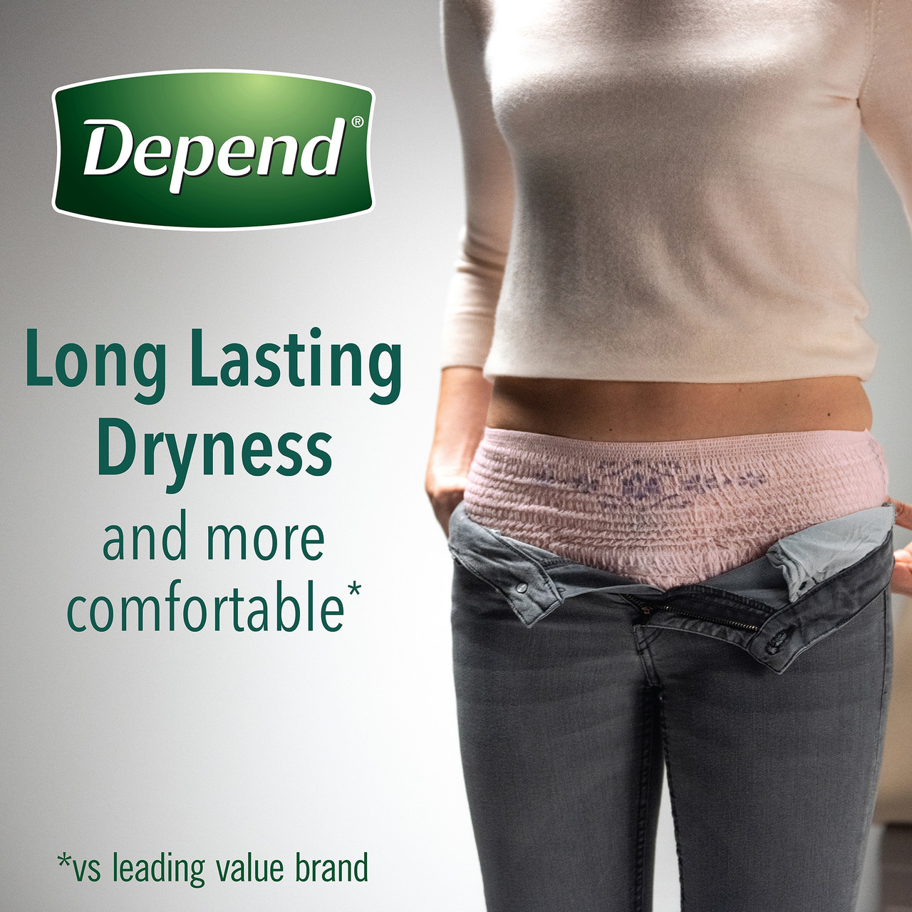 Depend Protective Adjustable Underwear, Maximum Absorbency, Women, Large,  44-64 Waist : : Health & Personal Care