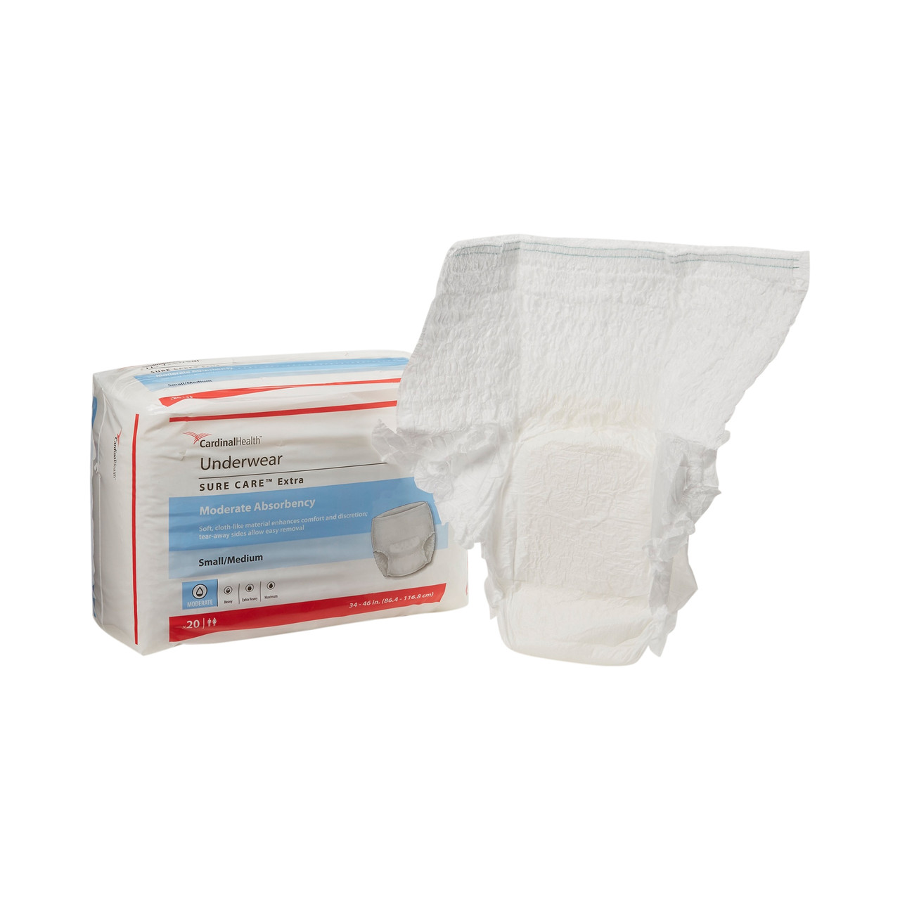 Simplicity Sure Care Extra Incontinence Underwear, Moderate Absorbency -  Simply Medical