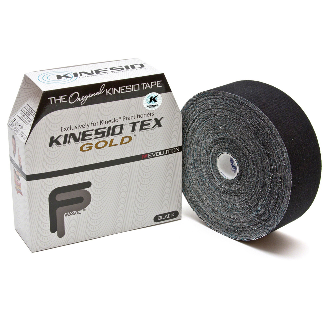 Kinesio Tex Gold FP Water Resistant Black Kinesiology Tape