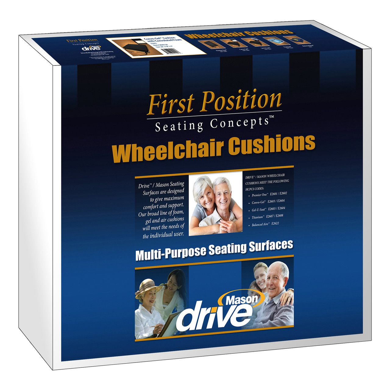 Wheelchair Cushions & Pads, Gel, Foam, Convoluted