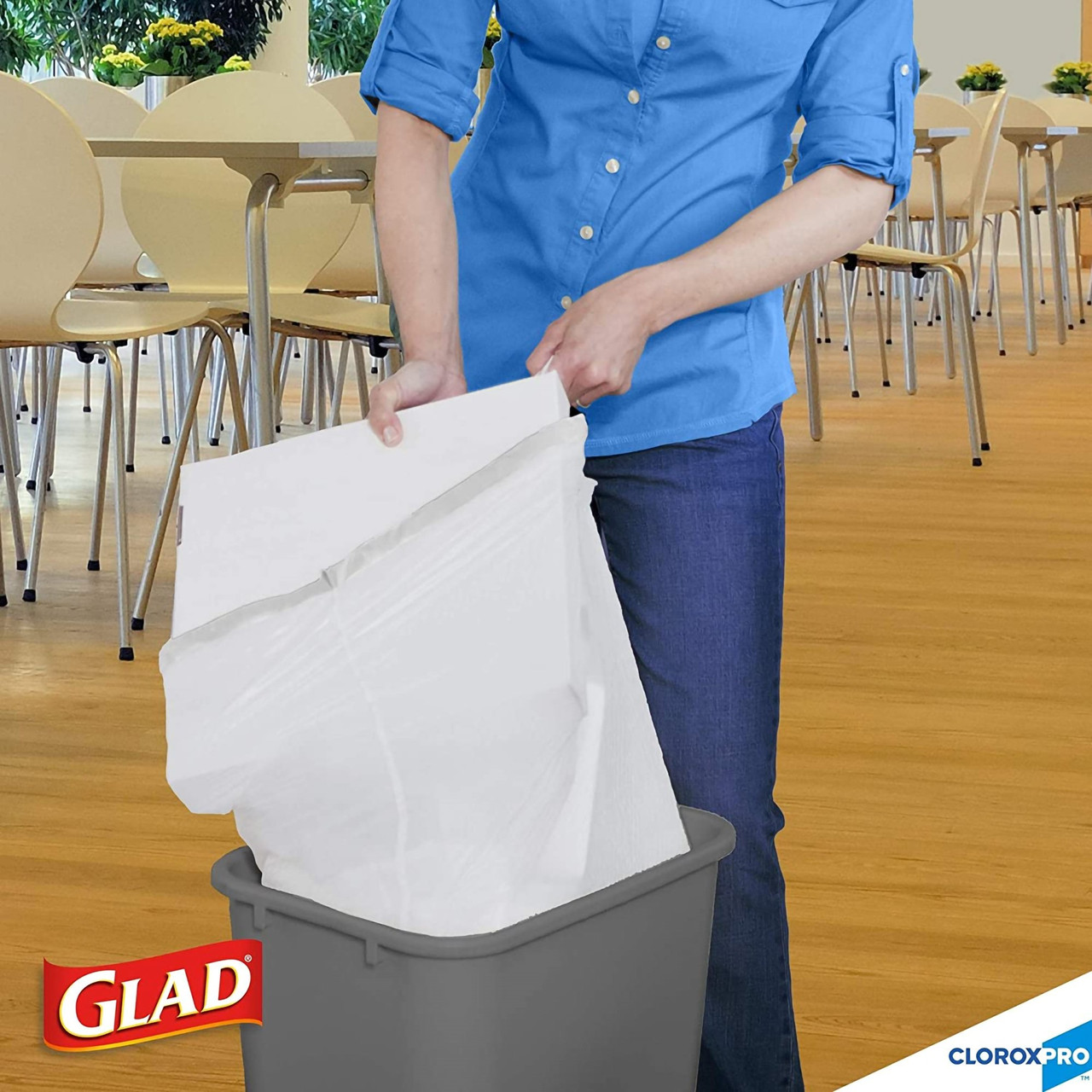 Glad Recycling 13 Gal. Tall Kitchen Blue Trash Bag (45-Count