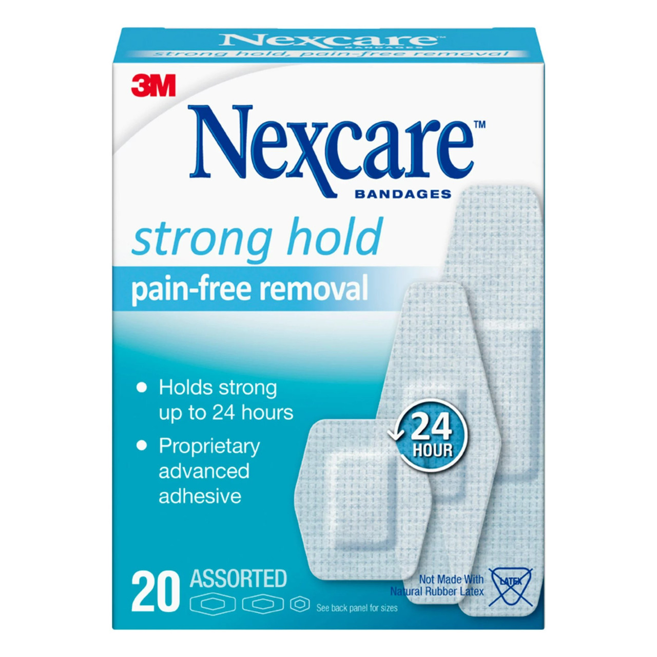 Nexcare Sensitive Skin Bandages, White - 20 count