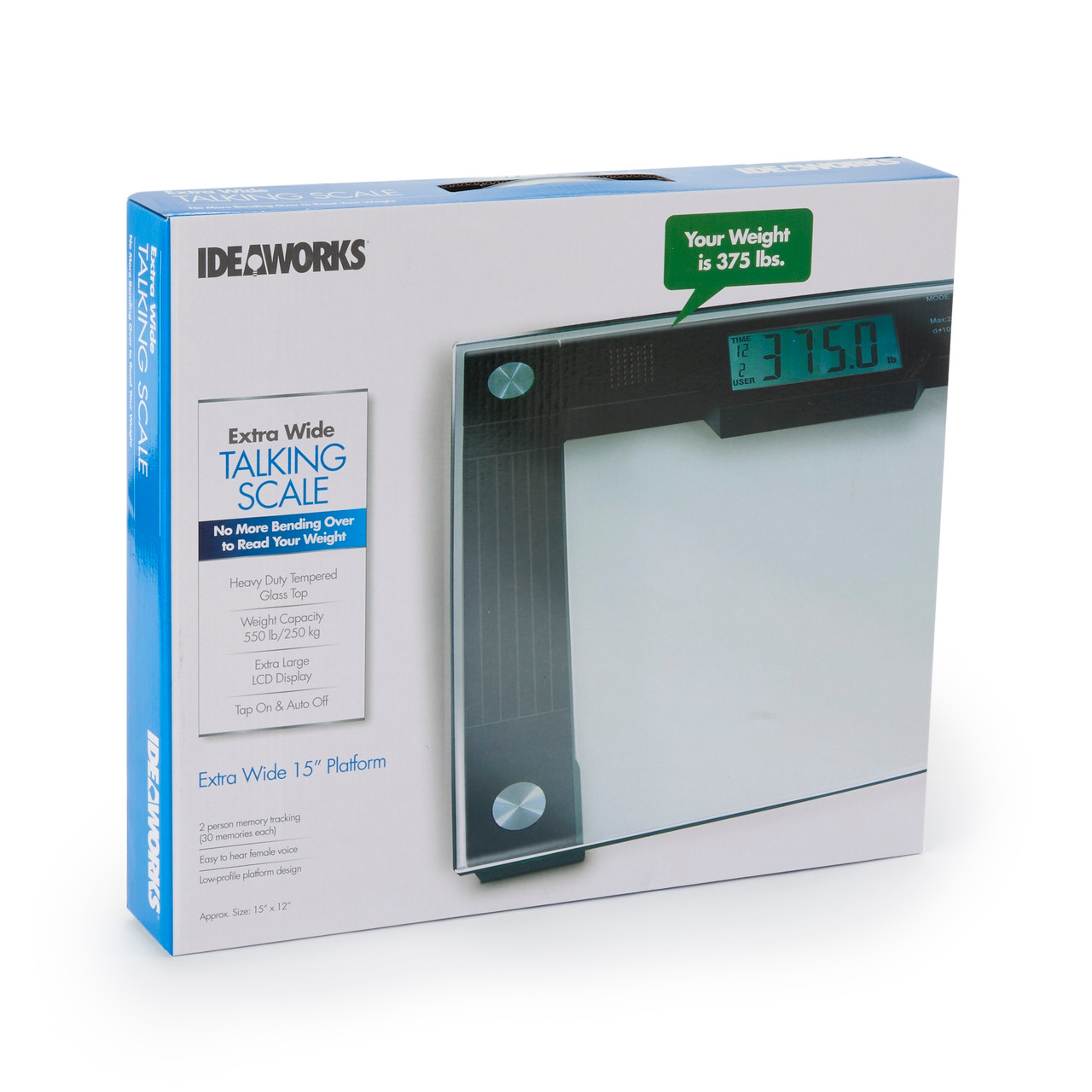 Veridian Talking Scale, Digital Bathroom Scale, 438 lbs Capacity