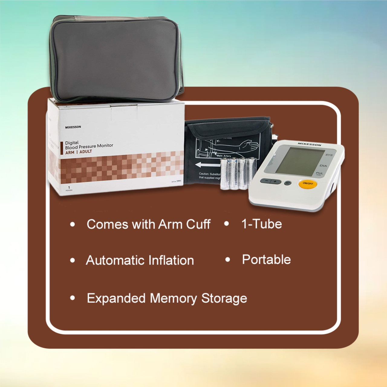 Automatic blood pressure monitor - MS-1201 - Mars Medical Products - arm /  with arterial elasticity indicator