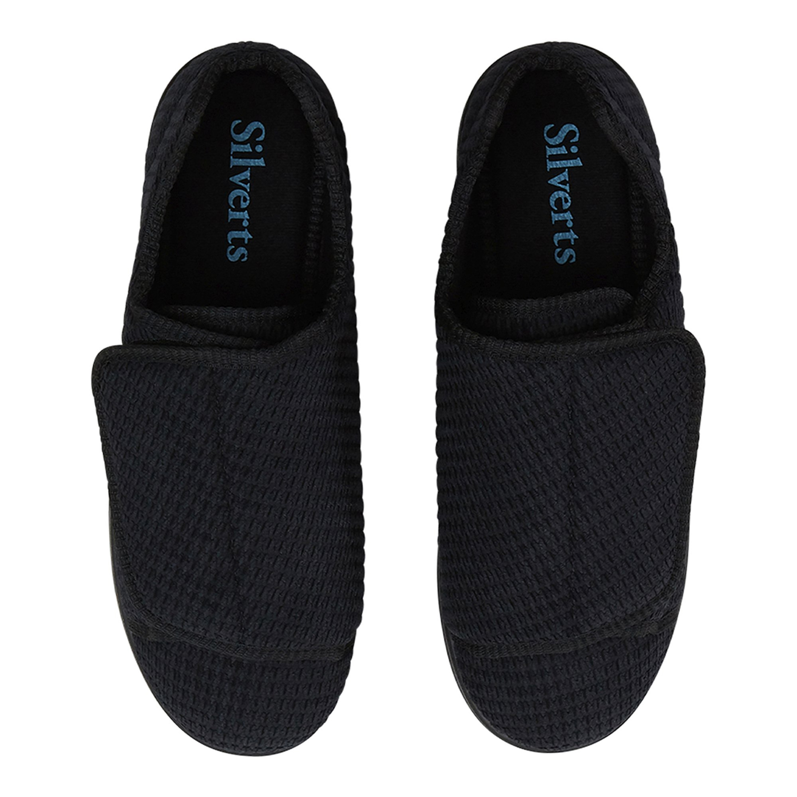 Silverts Adaptive Slippers for Senior Men - Easy Close, Extra Wide ...