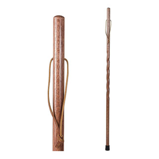 Brazos Free form Iron Bamboo Walking Stick, For Men and Women, Lightweight,  Handcrafted in the USA, 48 inches, Natural