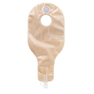 New Image Ostomy Pouch, Filtered, Closed End- 2-Piece, Red Code,  Transparent, 2.25 Flange, 9L - Simply Medical