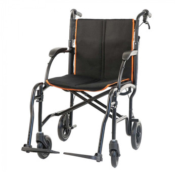 Feather Transport Chair Feather Mobility LLC EB-FCTM18-BK-BKC-HB
