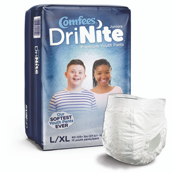 Comfees DriNite Juniors Youth Absorbent Underwear Attends Healthcare Products CMF-YLXL