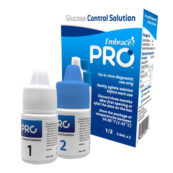 Embrace Pro Blood Glucose Control Solution Omnis Health ALL02AM0210