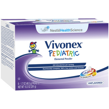 Vivonex Pediatric Pediatric Elemental Oral Supplement / Tube Feeding Formula Nestle Healthcare Nutrition 7131000