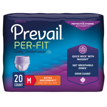 Prevail Per-Fit Women Absorbent Underwear First Quality PFW-512