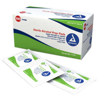 Dynarex Alcohol Prep Pad Dynarex 1116