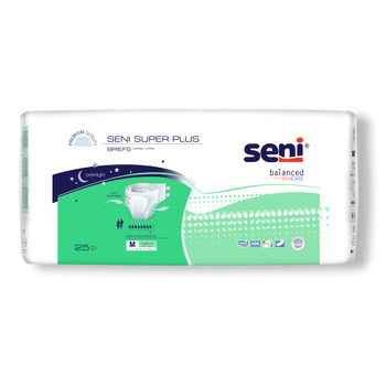 Seni Super Plus Incontinence Brief TZMO USA Inc S-LA25-BP1