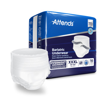 Attends Bariatric Absorbent Underwear Attends Healthcare Products AU60