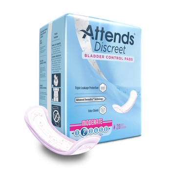 Attends Discreet Bladder Control Pad Attends Healthcare Products ADPMAL