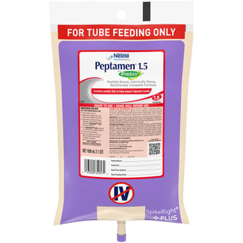 Peptamen 1.5 with Prebio1 Tube Feeding Formula Nestle Healthcare Nutrition 10043900349579