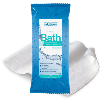 Impreva Bath Rinse-Free Bath Wipe Sage Products 7987