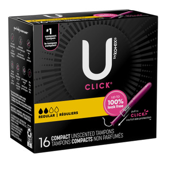 U by Kotex Click Tampon Kimberly Clark 53445