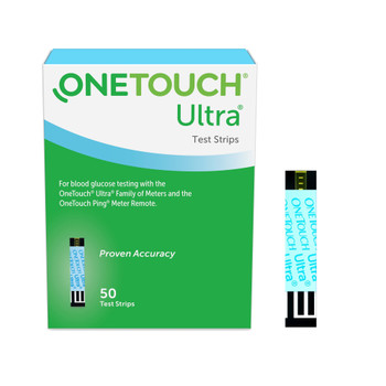OneTouch Ultra Blue Blood Glucose Test Strips LifeScan 022896