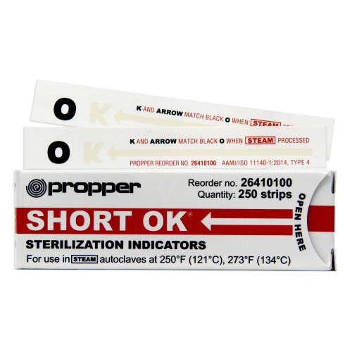 OK Sterilization Chemical Indicator Strip Propper Manufacturing 26410100