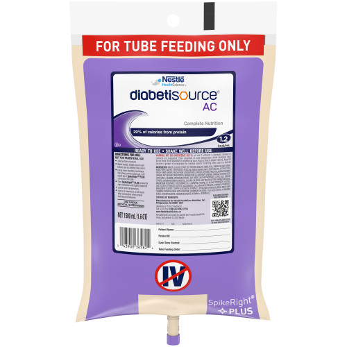 Diabetisource AC Tube Feeding Formula Nestle Healthcare Nutrition 10043900365838