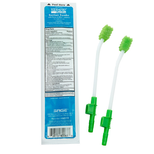 Toothette Suction Swab Kit Sage Products 6512