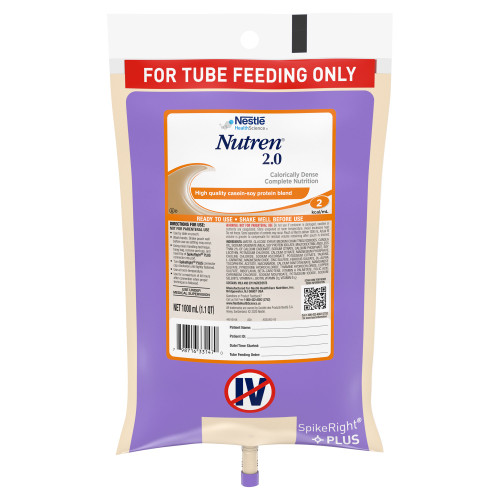 Nutren 2.0 Tube Feeding Formula Nestle Healthcare Nutrition 00798716441469