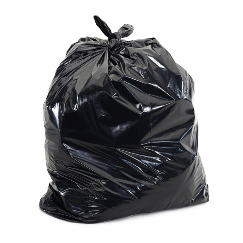 Colonial Bag Trash Bags, Medium Duty, 30 gal, 0.45 mil - Black, 30