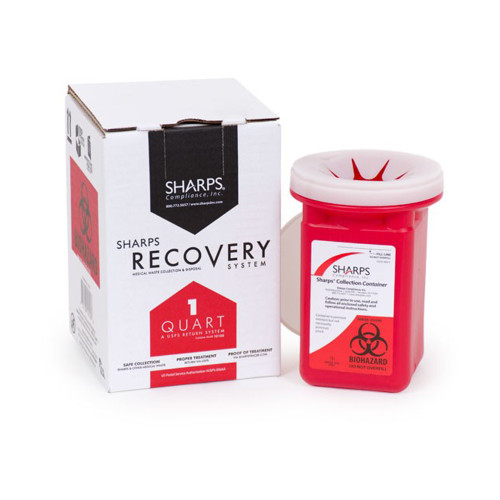 Sharps Recovery System Mailback Sharps Container Sharps Compliance 10100-012