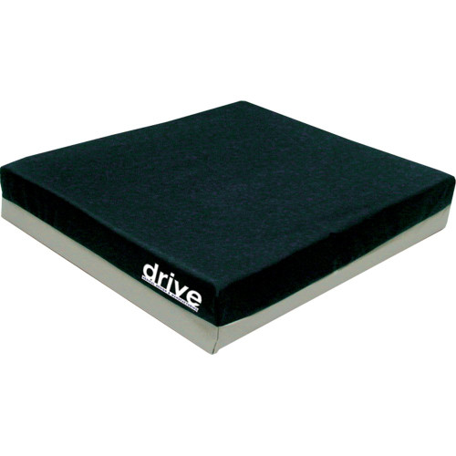 drive Contoured Seat Cushion - Molded Foam, Great for Wheelchairs - 18 in x  16 in x 2 in