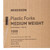McKesson Disposable Fork White 5-3/4 Inch Length Plastic Bulk Wrap 1000 per Case
