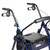 drive Duet Rolling Walker, 4 Wheels - Folding Aluminum Frame, Adjustable Height, 31.5 in to 37 in Handle Height