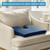 McKesson Coccyx Support Seat Cushion - Compressed, Foam, Blue