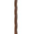 Brazos Twisted Lightweight Walking Cane, Handcrafted, Walnut, 37"