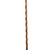 Brazos Twisted HitchHiker Brown Oak Walking Stick, 250 lbs. Weight Capacity