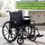 McKesson Wheelchair with Swing-Away Footrests and Detachable Desk Arms