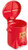 ULINE Medical Waste Receptacle, Plastic, Step-On - Red, 6 gal, 15.5 in x 16.5 in x 17.5 in