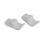 DMI Ski Walker Glides - Plastic, White, for 1 in Diameter Walkers