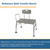 McKesson Bath Transfer Bench, Knocked Down - Reversible Back, Arm Rail, Aluminum Frame, Gray