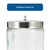 McKesson Sundry Jar, Glass with Stainless Steel Lid - 4 1/4 in x 7 in