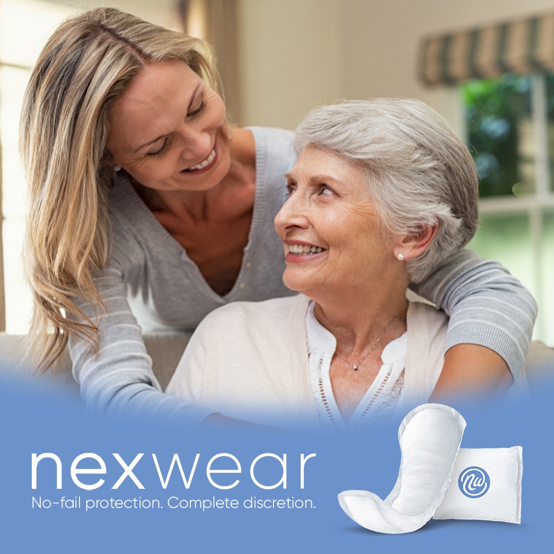 Nexwear Incontinence Pads, Dermatologist Tested, Moderate