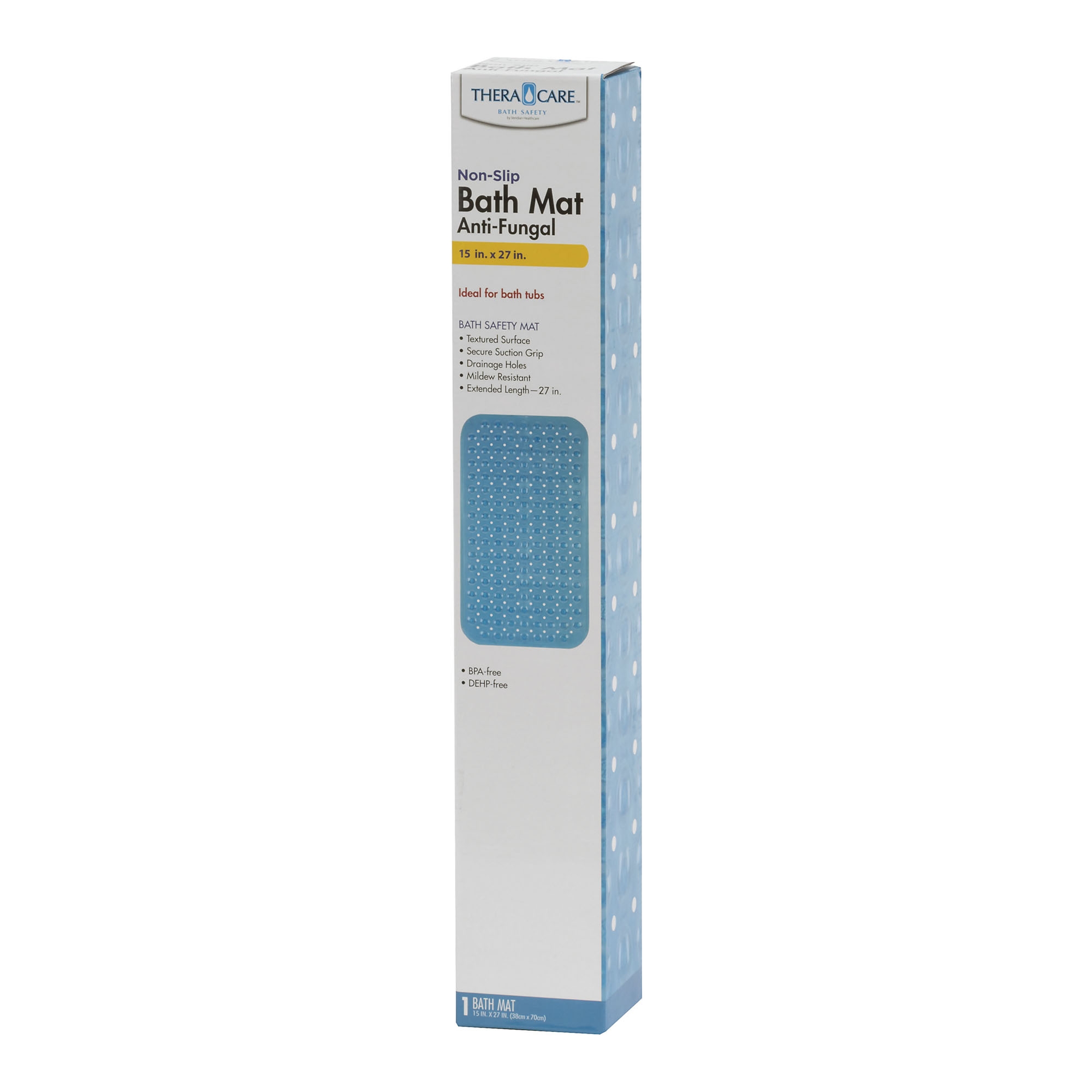 Non-slip Bath Mat,mildew Resistant,extra Long,antibacterial,bpa