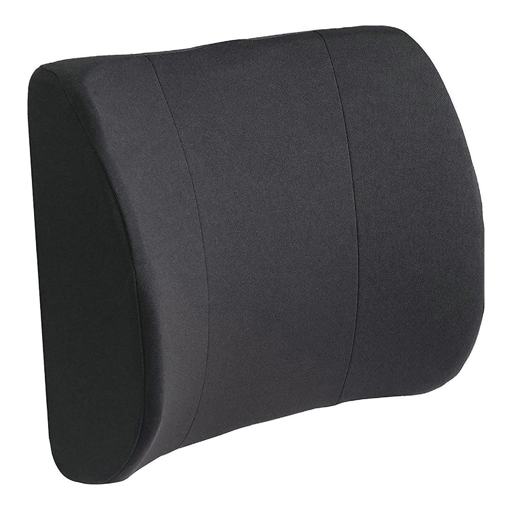 Niceeday Black Lumbar Support Pillow, Back Cushion, Memory Foam Orthopedic  Backrest