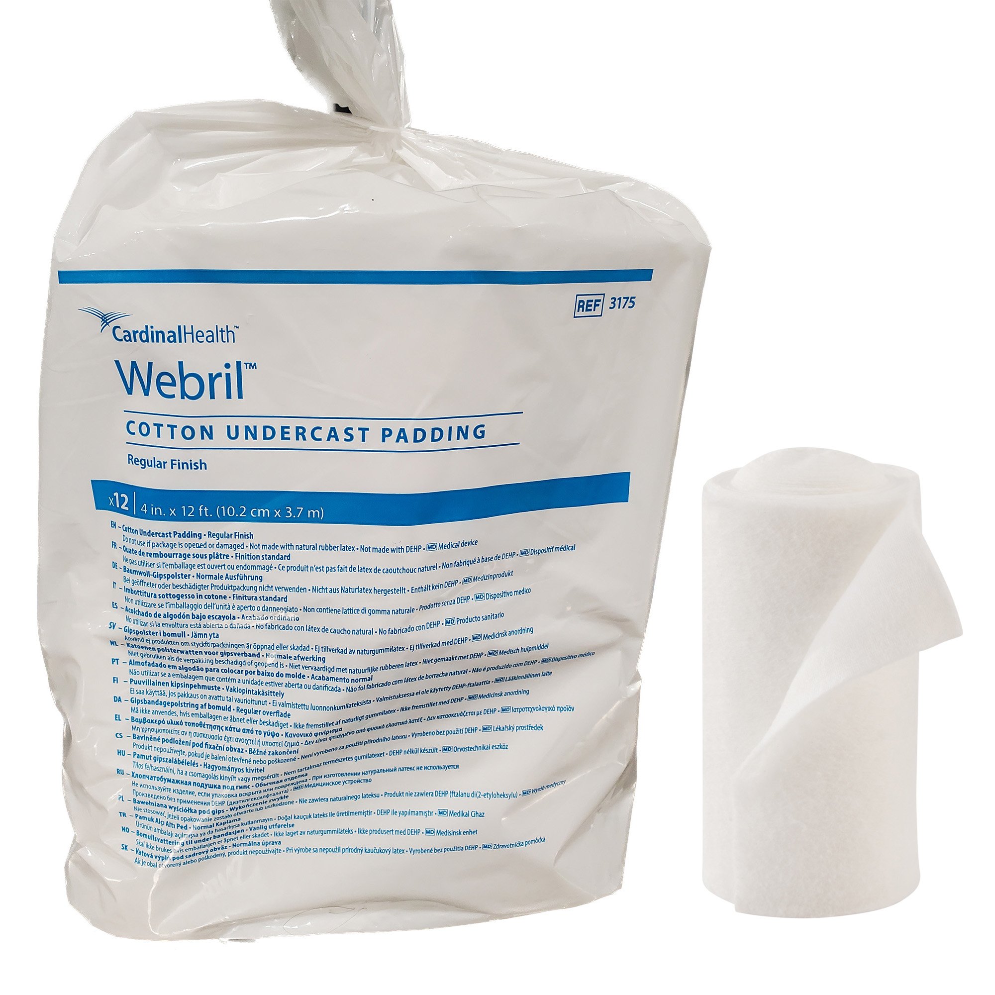 Webril Cast Padding, 6 inch x 4 Yard - Case/24